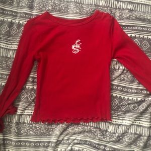 Hollister Girl Must Have Baby Tee Red